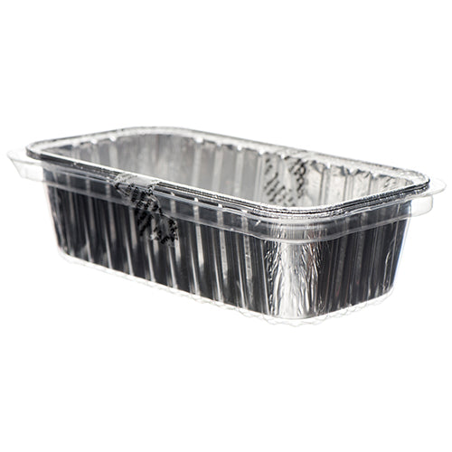 aluminum loaf pans w/lids 2pk - durable #d58020 -- 12 per case