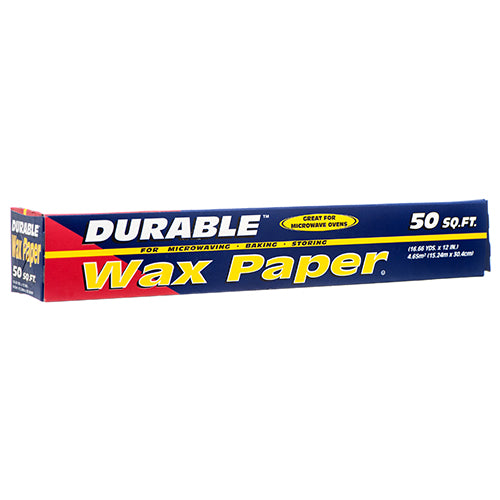 durable wax paper 50 sq ft hwax50 -- 24 per case