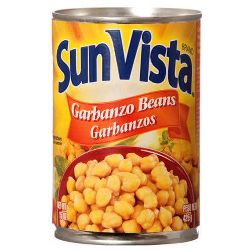 sun vista garbanzo beans - 15 oz - bulk  -- 12 per case