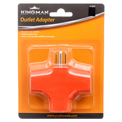 kingman outlet triple power adaptor  -- 24 per box