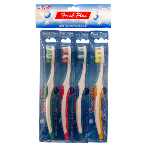 toothbrushes 4-piece individual pack -- 12 per box