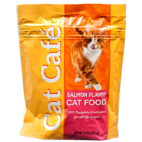 cat cafe salmon flavor 15 oz  -- 10 per case