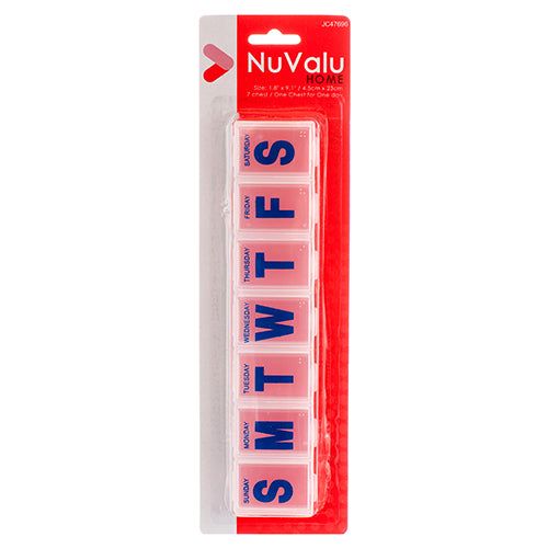 nuvalu 7 day pill box - bulk  -- 24 per box