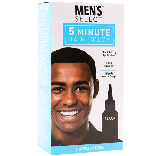 men select hair color - black - permanent color  -- 24 per case