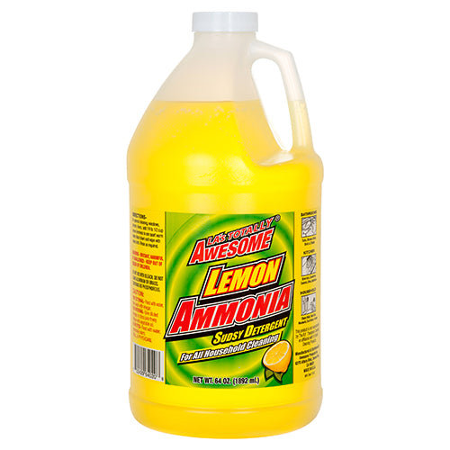 awesome cleaner ammonia lemon scent -- 6 per case