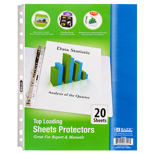 economy sheet protectors - 20 sheet -  -- 36 per box