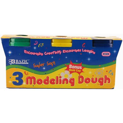 fun dough 3pk large #bazic -- 24 per case