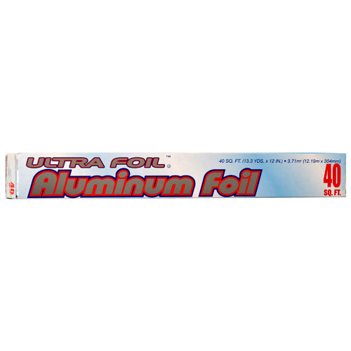 durable aluminum foil - 40 sq ft  -- 50 per case