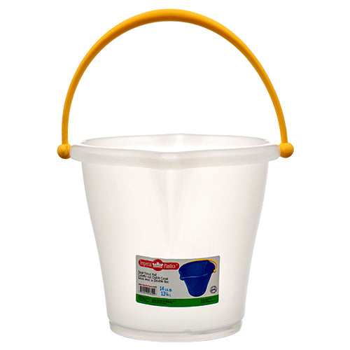 15.75 in d x 11.5 in h w plastic pail with handle -- 12 per case