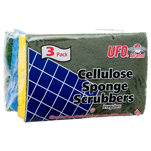 ufo cellulose scrubber sponges  -- 60 per case