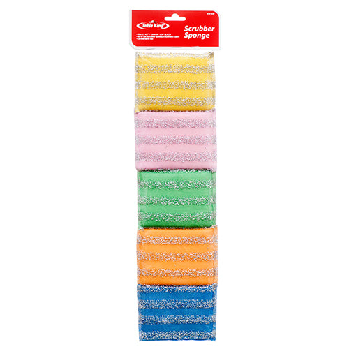 nuvalu scrubber sponges - 8.5x12cm - 5pc set  -- 24 per box