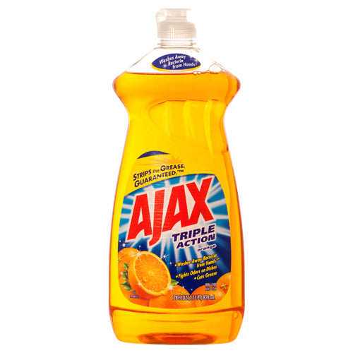 ajax dish liquid 28 oz orange  -- 9 per case