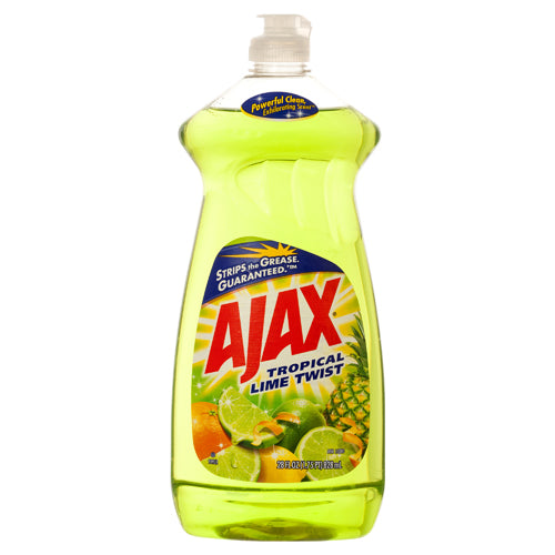 ajax dish liquid lime - 28 oz - -  -- 9 per case