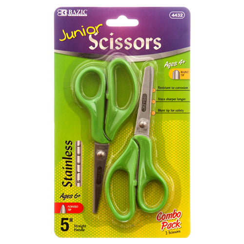 assorted color junior scissors 5 in  -- 24 per box