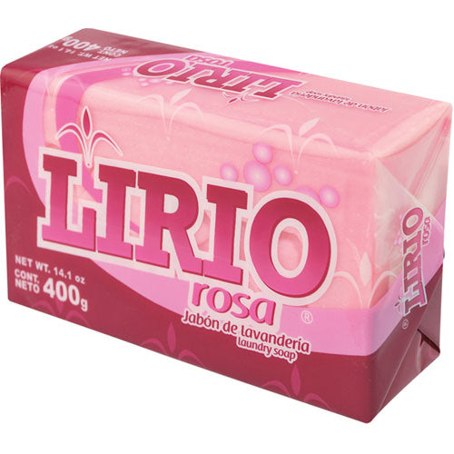 lirio laundry bar 400gr #pink -- 25 per case