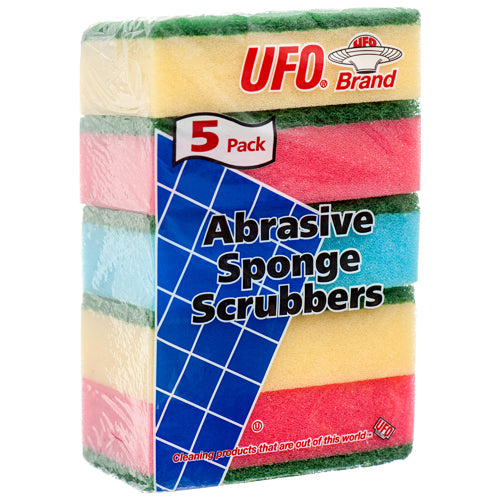 ufo scrubber sponges - 5 pack -- 48 per case