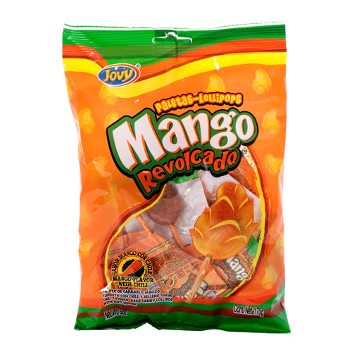 jovy mango lollipops revolcado 6 oz bulk -- 24 per case