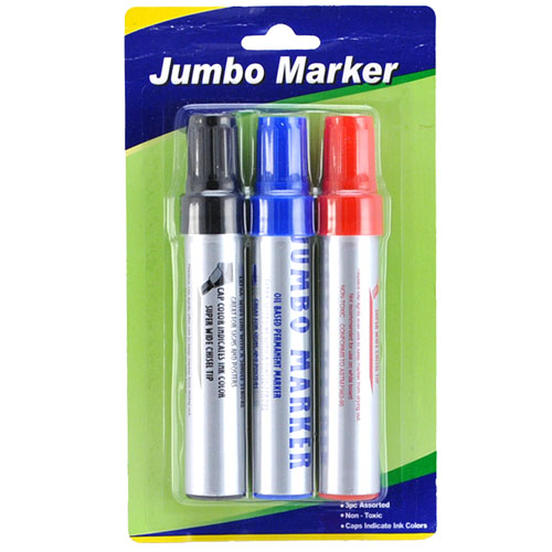 jumbo permanent marker 3pc set -- 24 per box