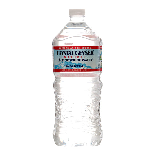 crystal geyser water - 33.8 oz -- 15 per case