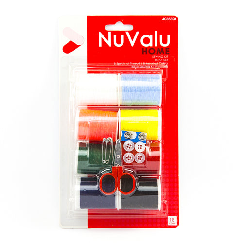 nuvalu sewing thread kit - 8pcs - assorted colors -- 24 per box