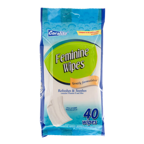 coralite feminine wipes - 40ct -- 24 per case