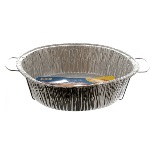 durable aluminum roasters - large oval -- 12 per case