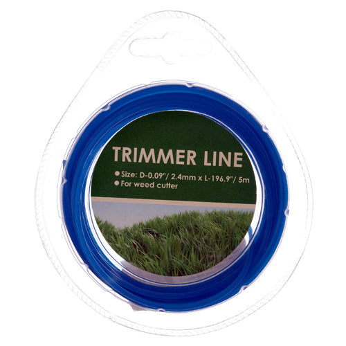 weed trimmer line - 2.4mm x 5m - bulk pack -- 12 per box