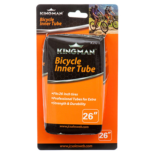 kingman bicycle tire inner tube - 26 in - heavy duty rubber -- 24 per box