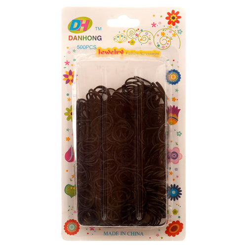 hair rubber bands - black  #jj1132 -- 12 per box