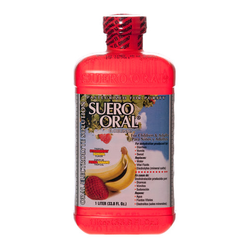 electrolyte suero oral strawberry banana - 1lt  -- 8 per case