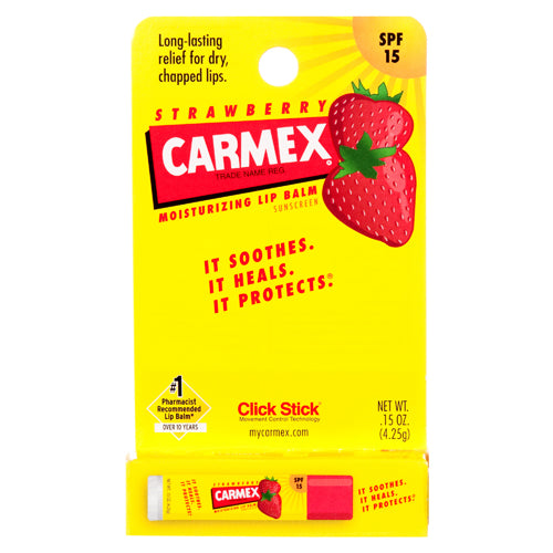 carmex stick 0.15z strawberry spf15  -  -- 12 per box