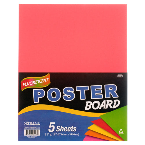 poster board 11 x 14 fluorescent 5 sheets -- 48 per case