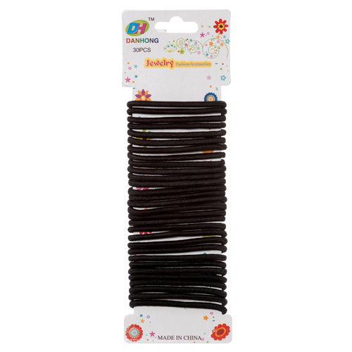 hair ponytails - black - 24 pcs  -- 12 per box