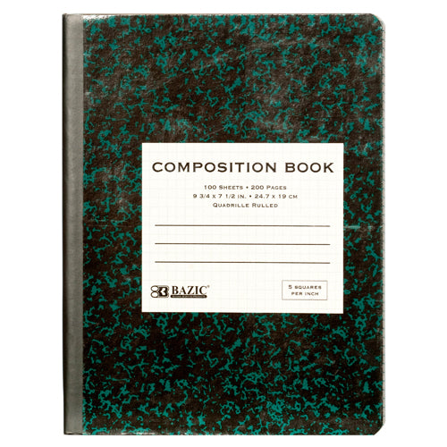 notebook composition quad-ruled 100ct -- 48 per case