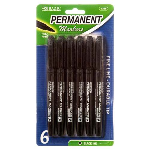 marker permanent set of 5 - black -  -- 24 per box