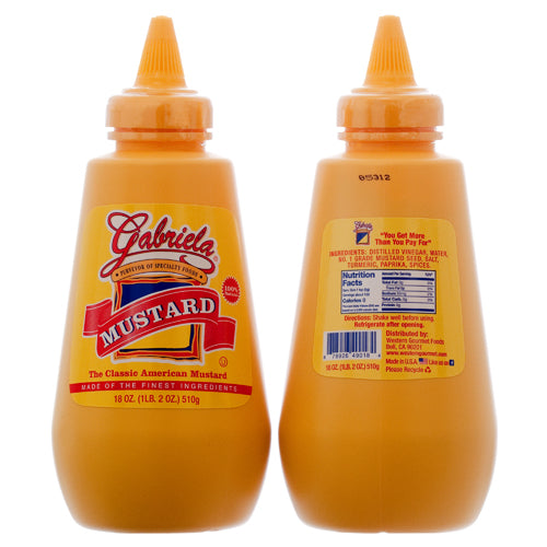 gabriela mustard 20 oz - natural ingredients -- 12 per case