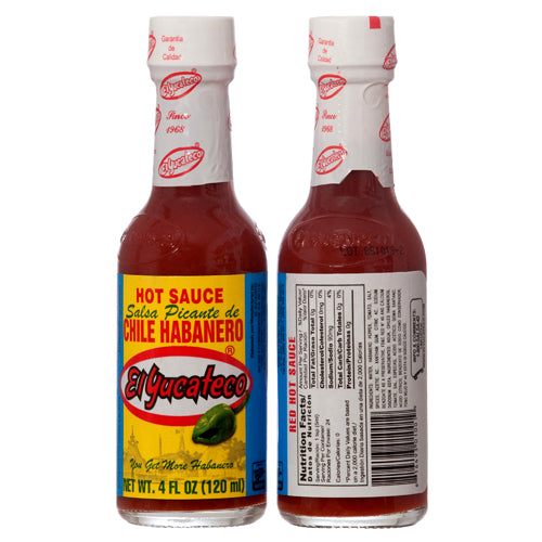 el yucateco red habanero sauce - 4 oz -- 12 per case