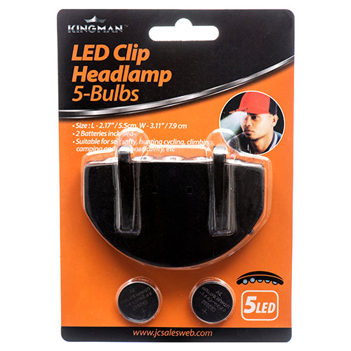 kingman led clip headlamps - multi-functional -- 24 per box