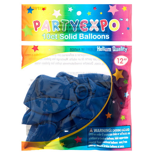 royal blue balloons - 10ct - bulk pack of 240 -- 12 per box