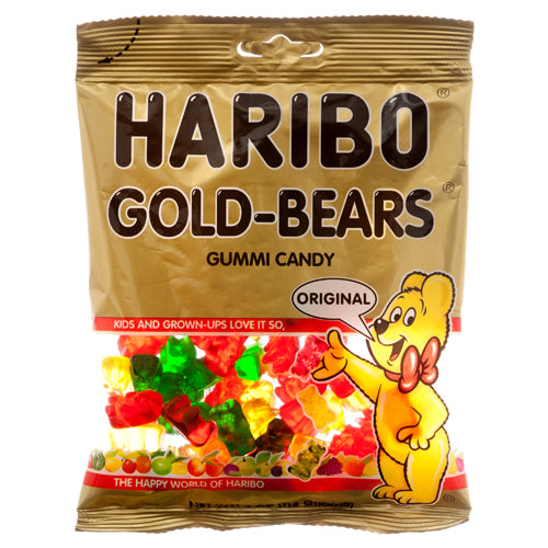 haribo gummy bears - 4 oz bag -- 12 per case