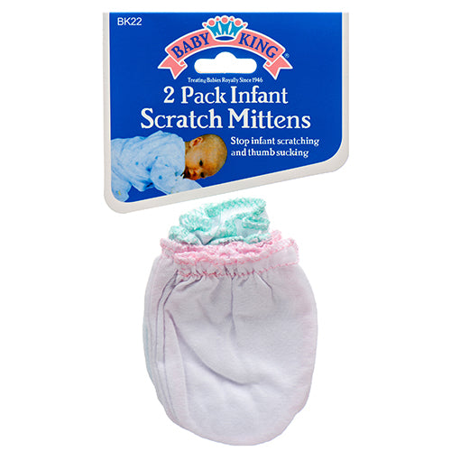 baby mitten 2pc asst colors - -  -- 12 per box