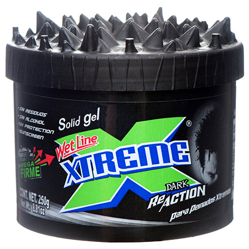 xtreme hair gel dark black 8.8z - -  -- 12 per case