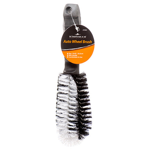 kingman auto wheel brush with handle -- 24 per box