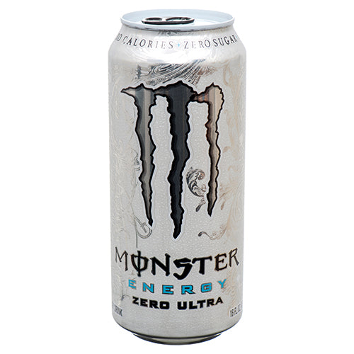 monster energy zero ultra drink - 16 oz - 24 pack -- 24 per case