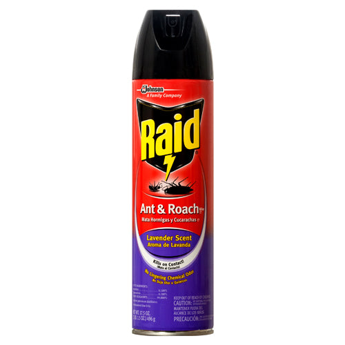 raid ant & roach lavender scent insecticide - 17.5 oz -- 12 per case