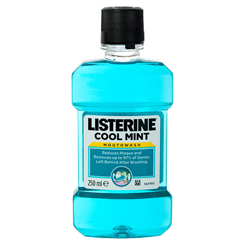 listerine coolmint mouthwash - 250 ml -- 6 per case