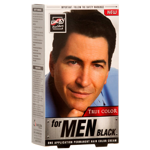 health and beauty #lucky13 hair color black for men -- 12 per case