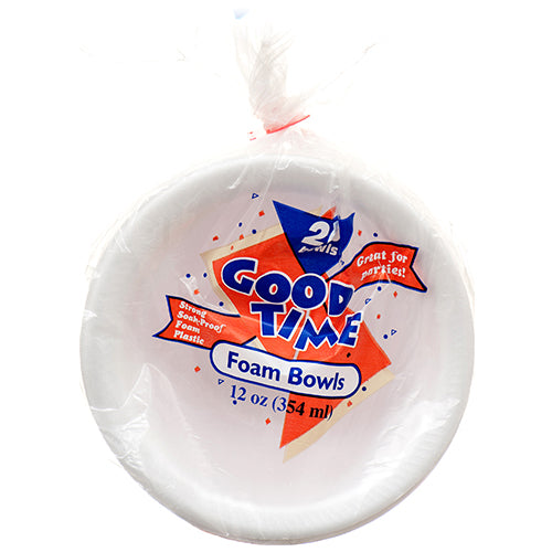 good time foam bowls - 6 1/2 oz - 30 count - white -- 30 per case