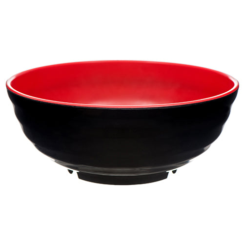 melamine bowls black/red 6.5 in -- 12 per box