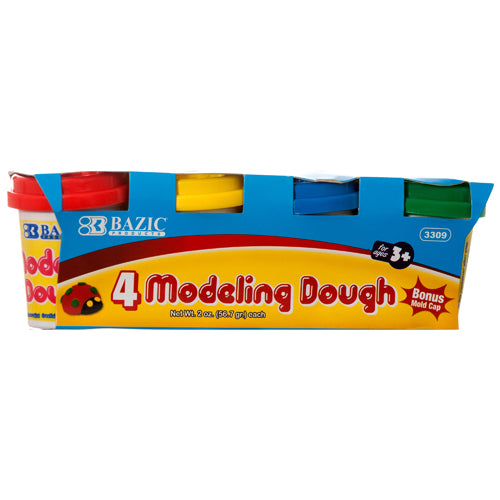 fun dough variety 4-piece set - bazic -- 36 per case